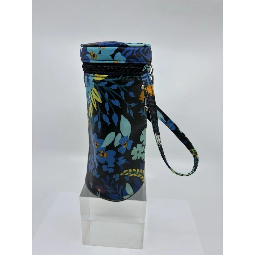 Vera Bradley Insulated Water Baby Bottle Travel Caddy Wristlet Midnight Read